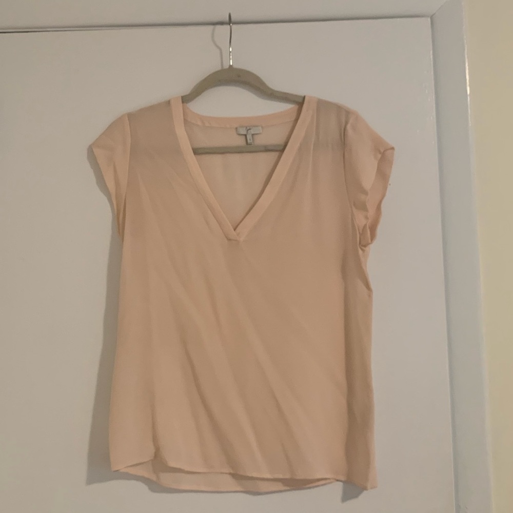 Joie Light Pink Silk Blouse / T-Shirt